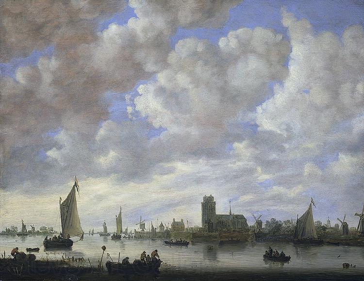 Jan van  Goyen View of the Merwede off Dordrecht Spain oil painting art